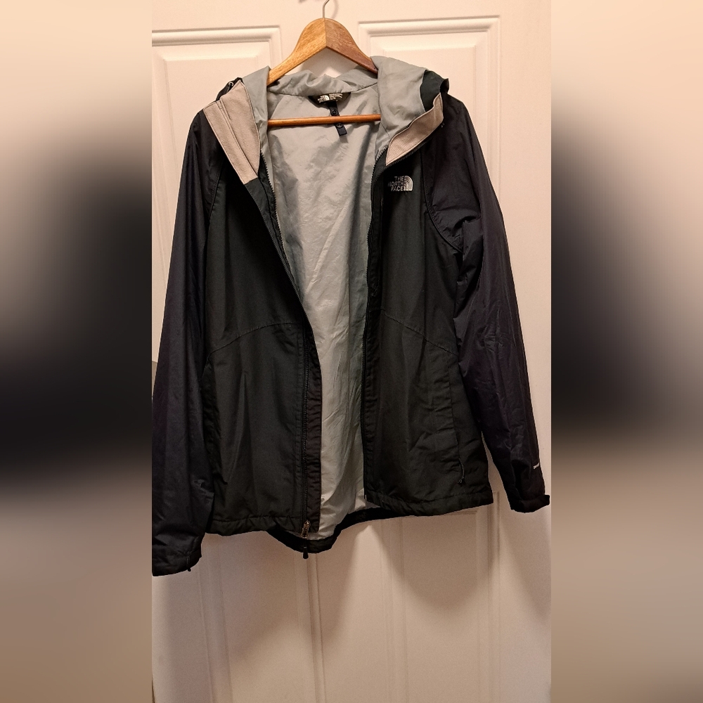 Women's North Face winter jacket, blue with interior shell, warm size XL - Picture 6 of 8